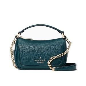 [NWT] Kate Spade Pebbled Micro Crossbody, Peacock Color